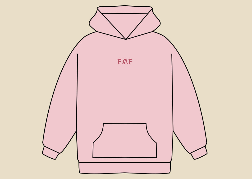 AXD | 10:14 Hoodie | Oversized Pink Hoodie
