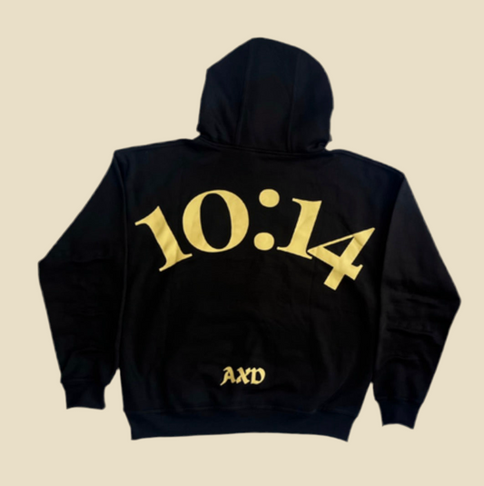 AXD | 10:14 Hoodie | Oversized Black Hoodie