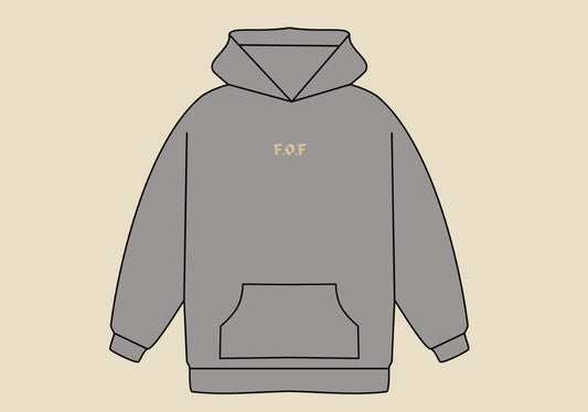 AXD | 10:14 Hoodie | Oversized Grey Hoodie