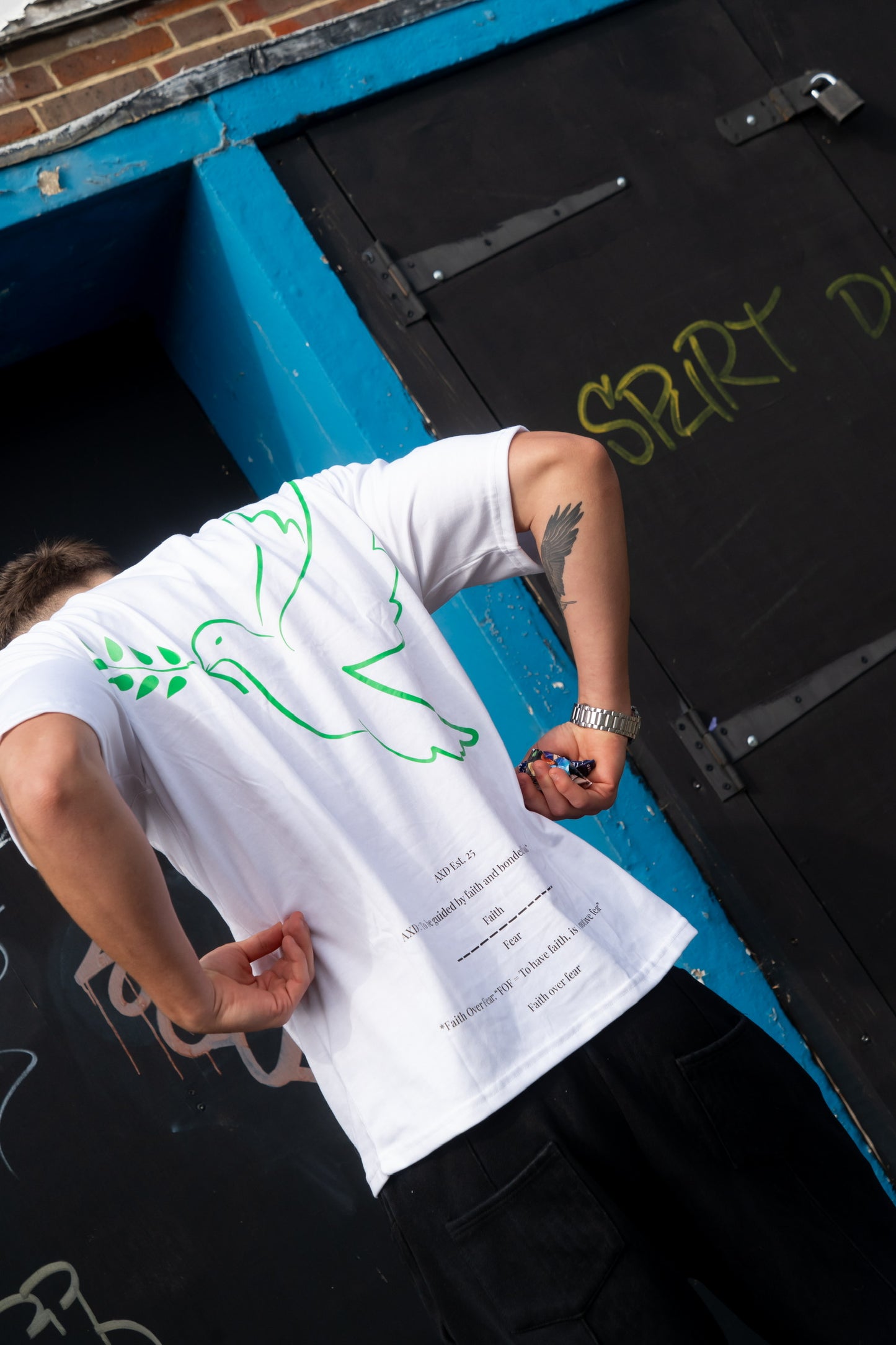 AXD | La Paloma Tees | White Regular Fit T-Shirt