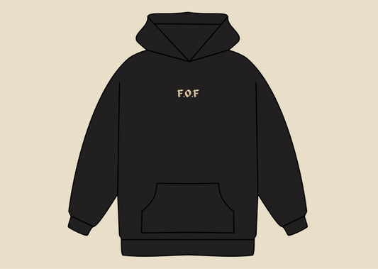 AXD | 10:14 Hoodie | Oversized Black Hoodie